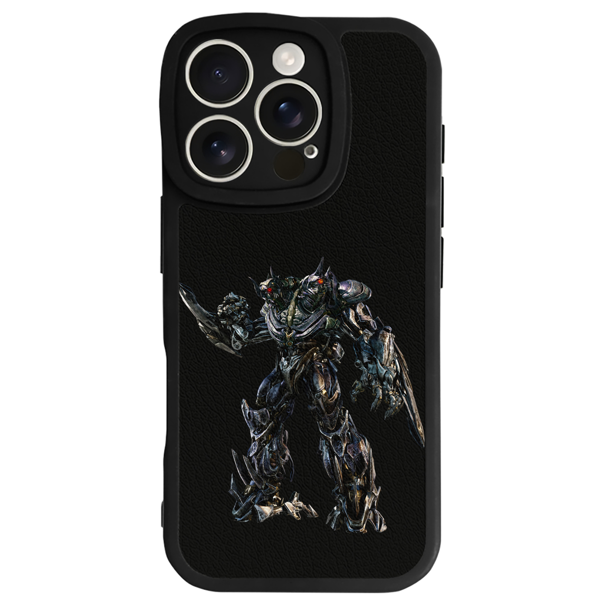 （画像用） Transformers トランスフォーマー 【iPhone 16シリーズ対応】シリコンスマホケース（レザー調） 材質：シリコン